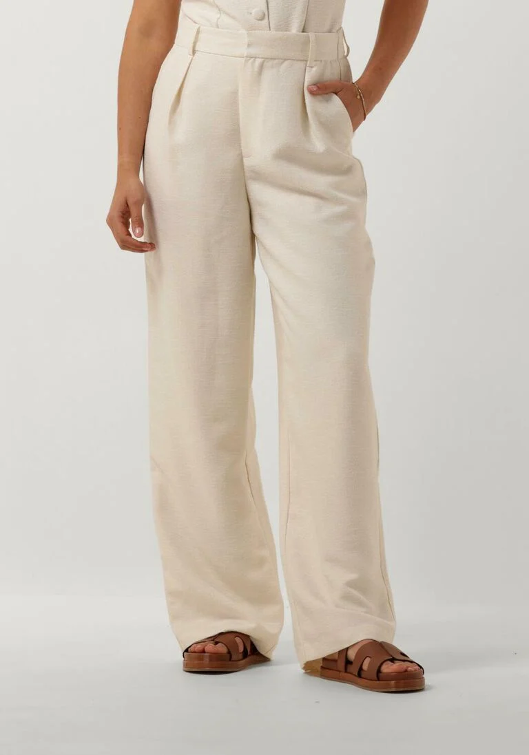 NEO NOIR gebroken wit neo noir pantalon alessandra boucle pants