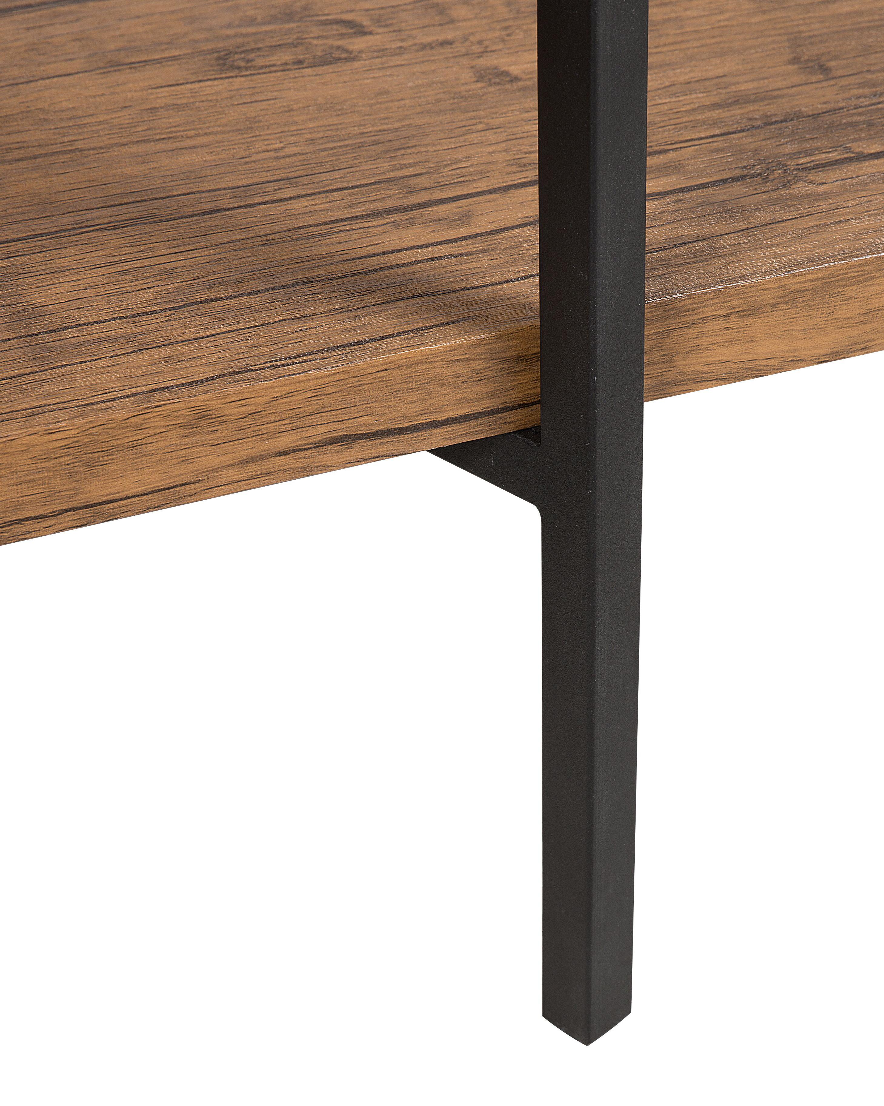 Opbergkast met 4 planken COMPTON 165 cm Donkerbruin