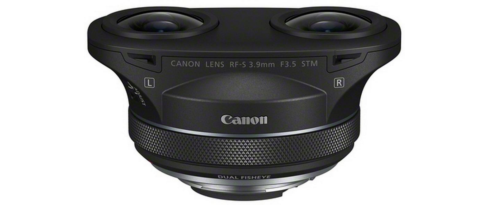 Festbrennweite RF 3.9mm F/3.5 STM Dual Fisheye – Canon RF<br>Duales Fischaugen-Objektiv