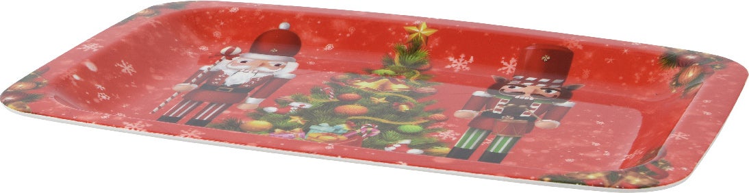Decoris decoratiebord Holly rood 22 x 33 x 1,7 cm