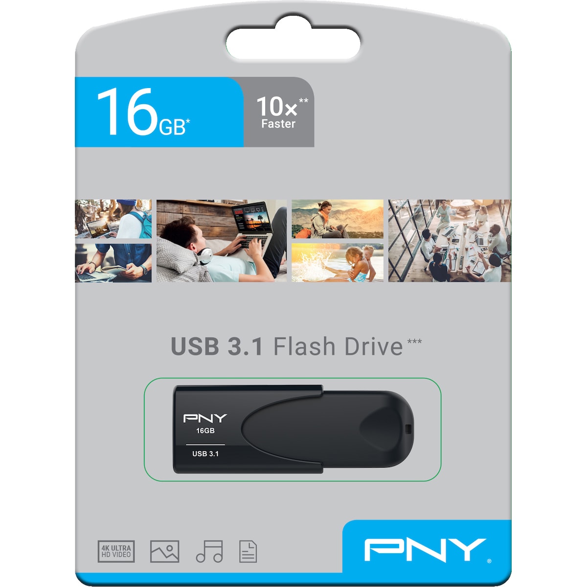 PNY Attache 4 USB 3.1 minnepenn 16 GB