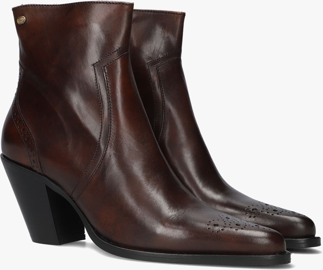 FRED DE LA BRETONIERE bruine fred de la bretoniere enkellaarsjes blaire ankle boot