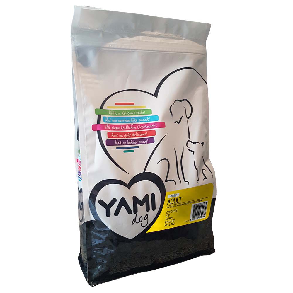 YamiPets Basic Adult - Hondenvoer - 12 Kilogram - kip