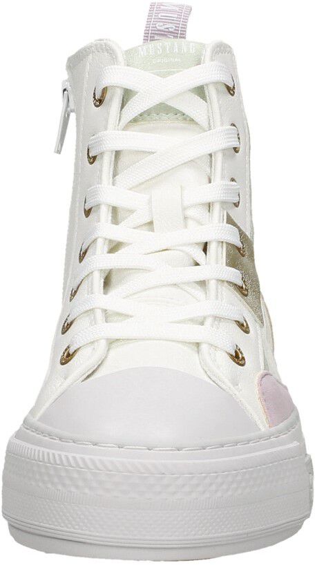 Mustang Veterschoenen Hoog wit