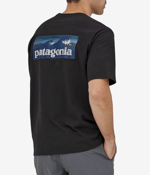 Patagonia Boardshort Logo Pocket Responsibili T-Shirt (ink black)