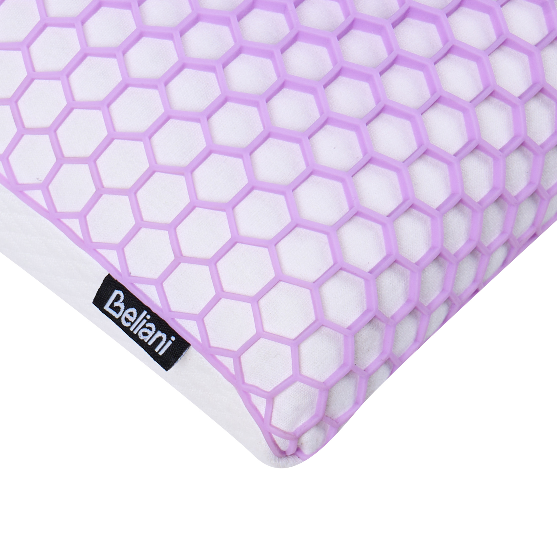 Beliani-ATHOS-Hoofdkussen traagschuim-Violet-55 x 35 cm-Traagschuim