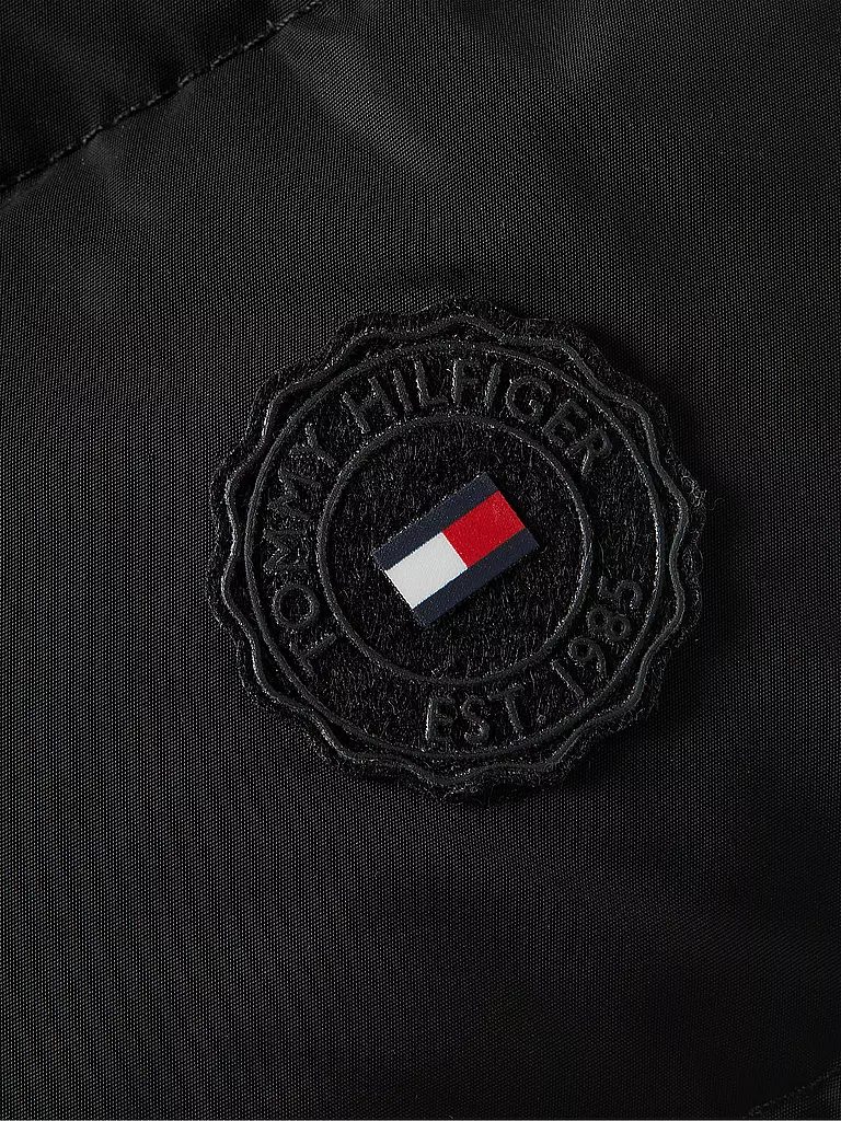 TOMMY HILFIGER Daunensteppmantel schwarz