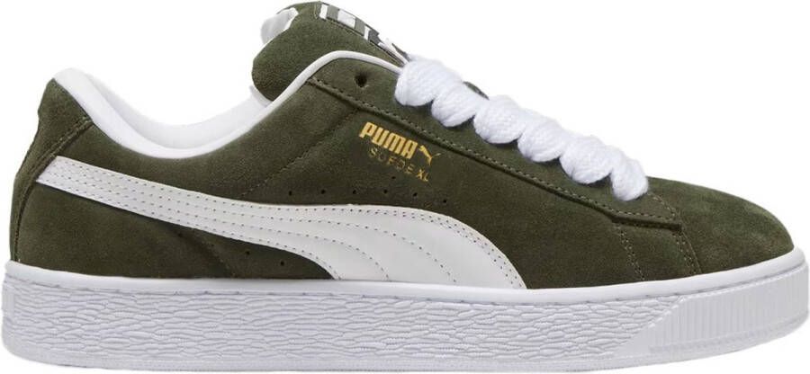 Puma Suede XL dark olive white Groen Suede Lage sneakers Unisex