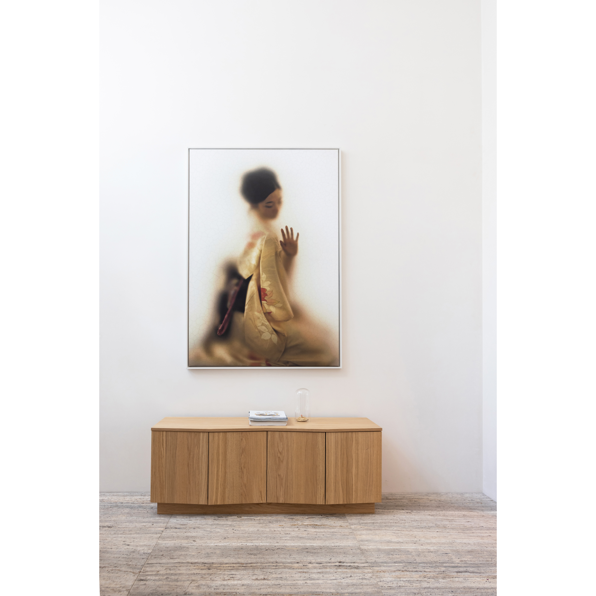 Tv Meubel Zuma 133cm Eiken Transparant Zuma Tv Meubel 133Cm Eiken Transparant