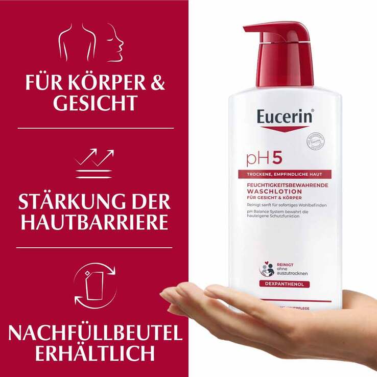 Eucerin pH5 Waschlotion empfindliche Haut , 2X400 ml