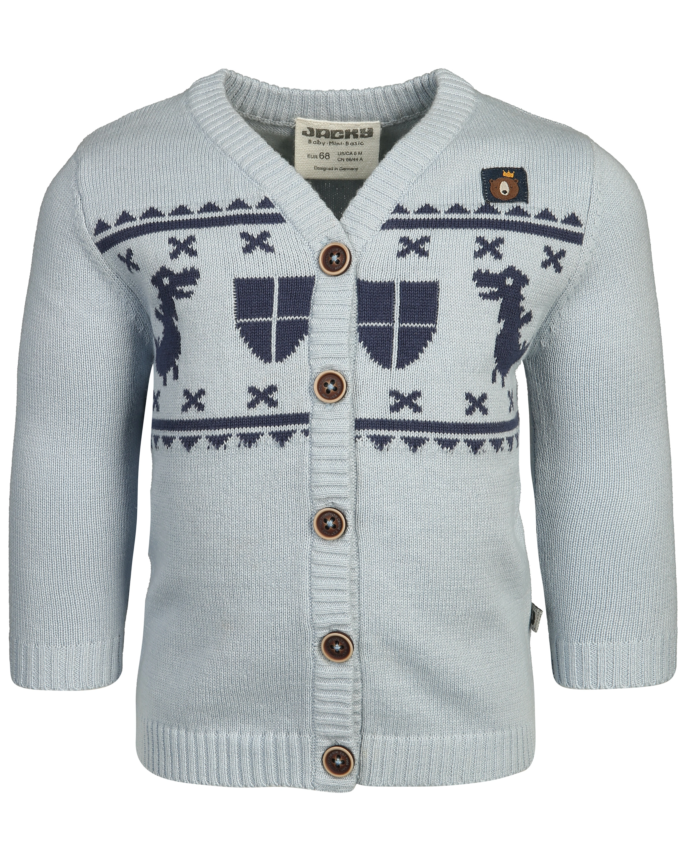 Strickjacke KINGDOM in hellblau