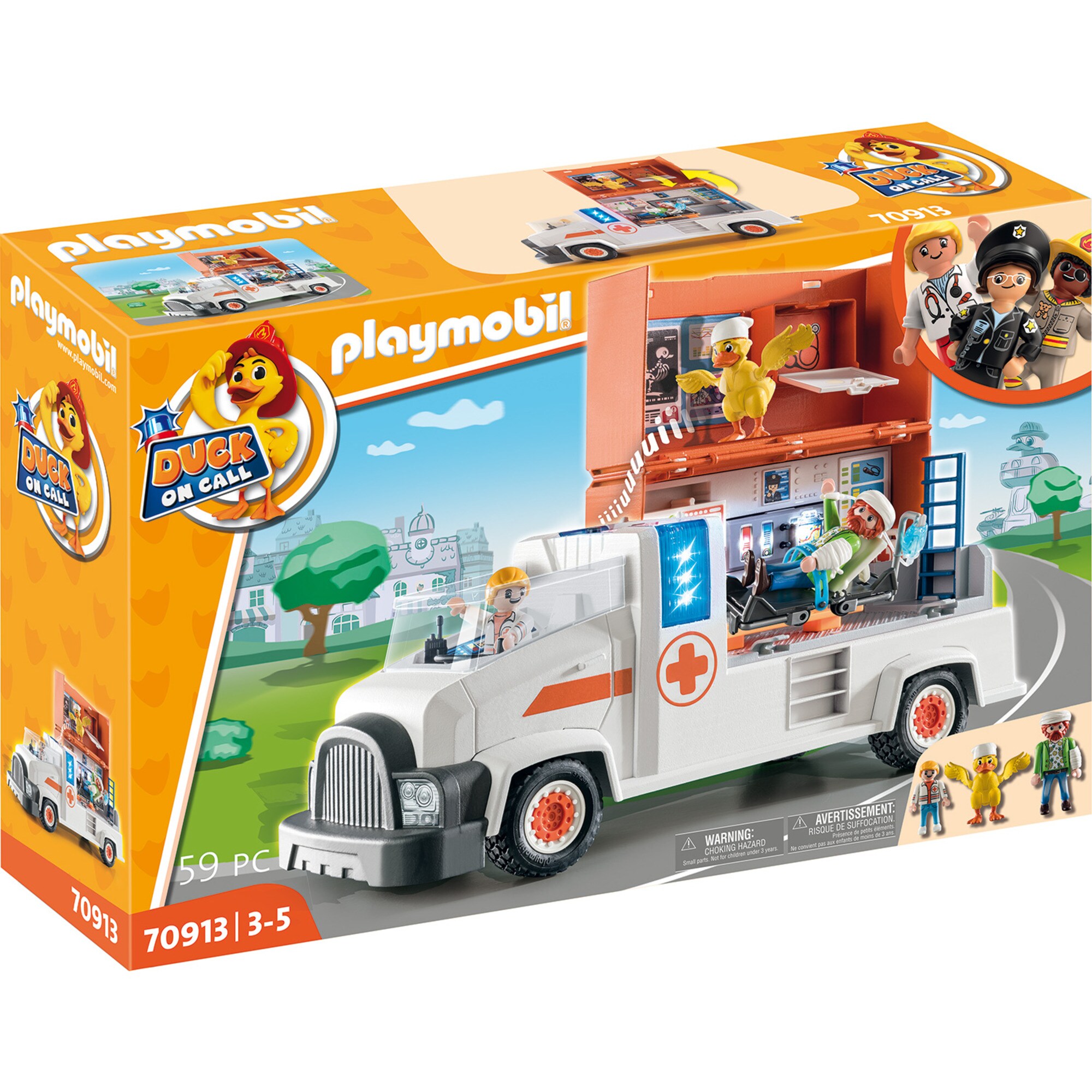 PLAYMOBIL Konstruktionsspielzeug DUCK ON CALL Notarzt Truck