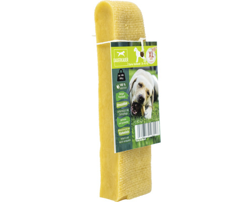 Hondensnack, langdurig kauwen, XL, sterke bijtkracht, gemaakt van melk, 1 stuk ca. 150 g, gebitsverzorging, stressverlichting voor honden van 35 - 45 kg, kauwspeeltje, kaaskauwbot