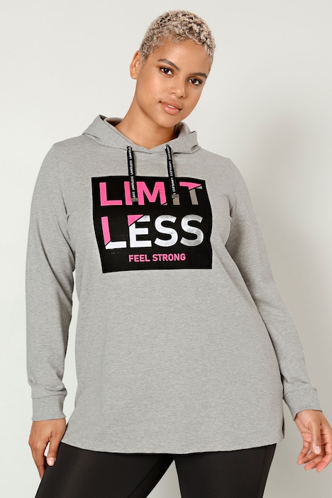 Hoodie, Schrift-Druck, Kapuze, Langarm