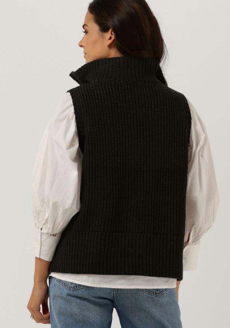 CC HEART zwarte cc heart spencer emily zip knit vest