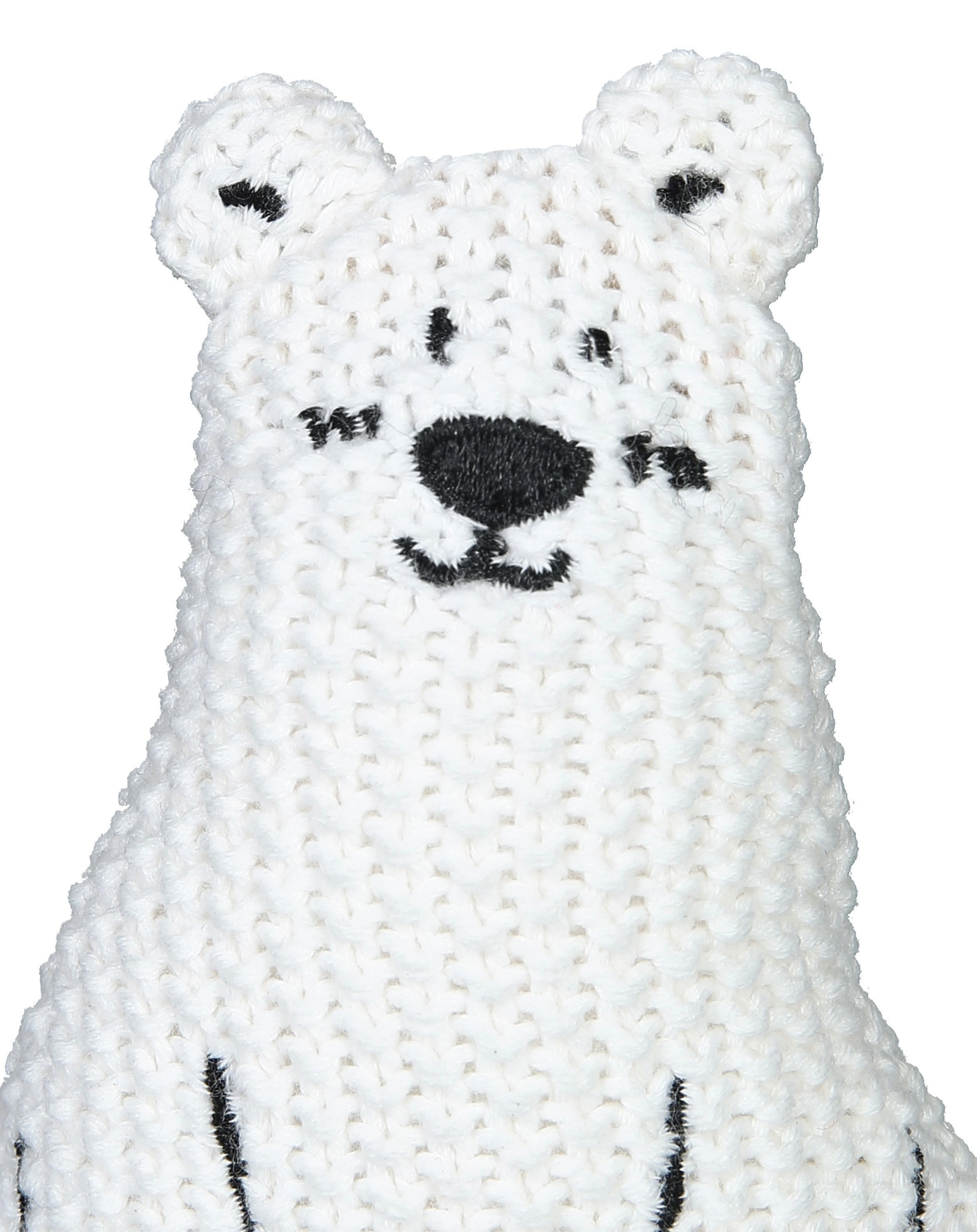 Rassel EISBÄR in weiß