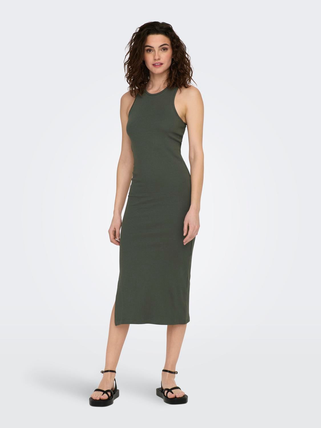 ONLBELFAST Langes Kleid Beluga