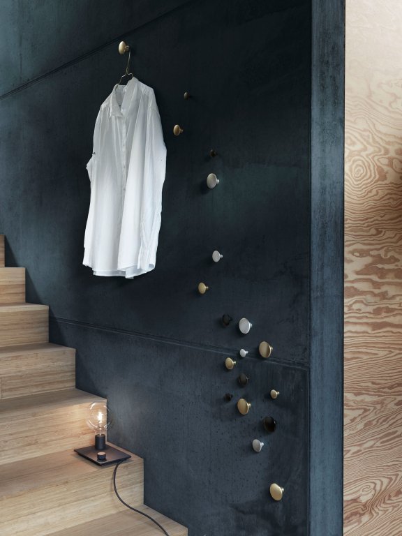 Muuto The Dots Metal haak Ø3.9 brass