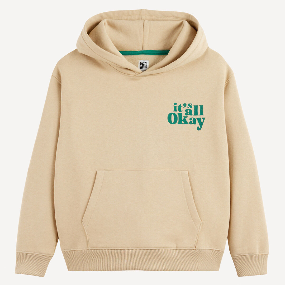 LA REDOUTE COLLECTIONS<br>Moletom com capuz em feltro