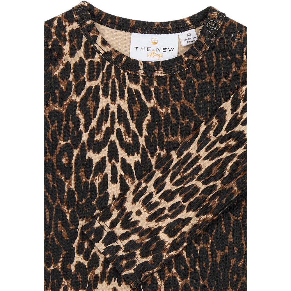 Køb THE NEW Siblings Oxford Tan AOP Ellie Rib Body