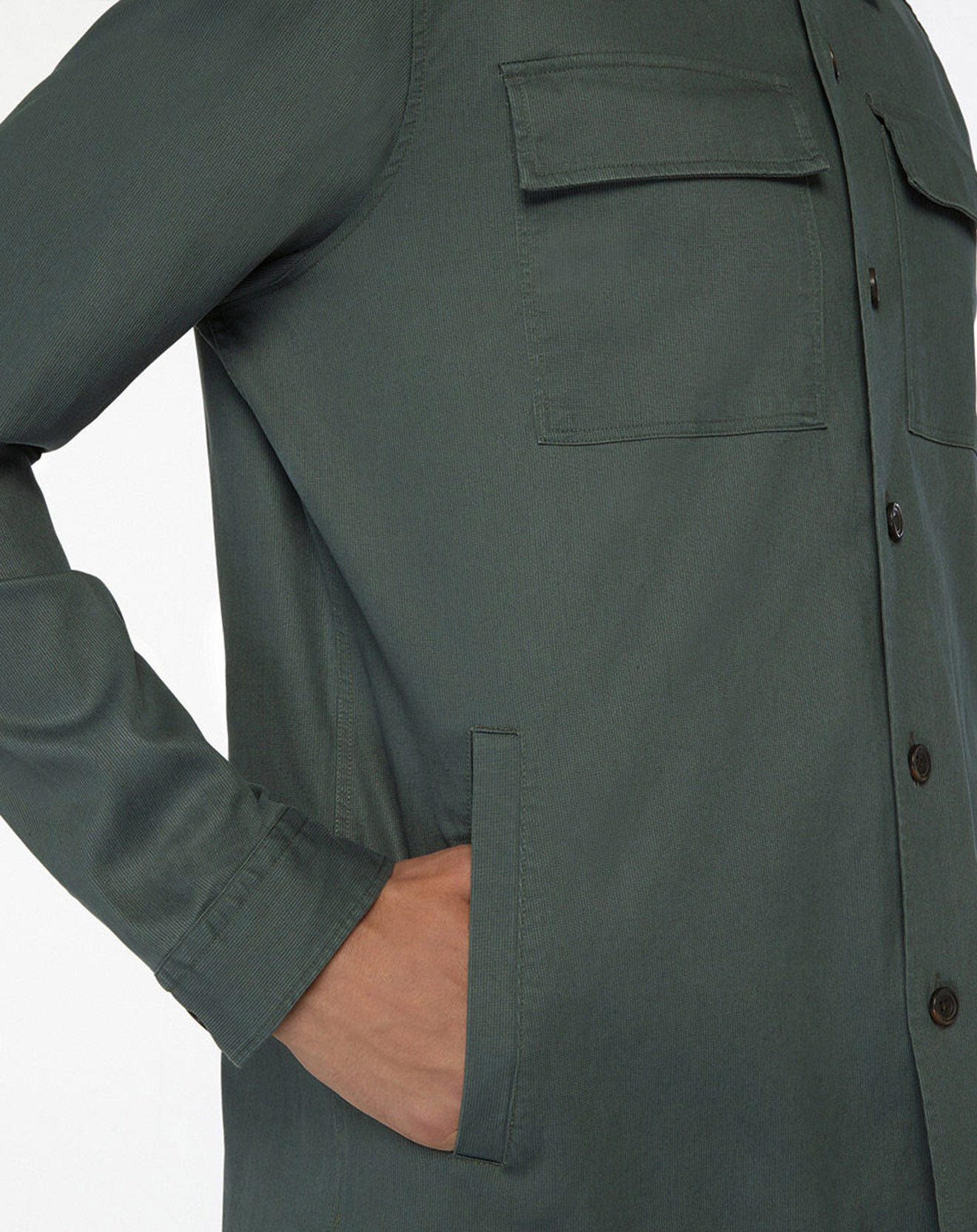 Hackett London Surchemise Regular Fit Worker verte
