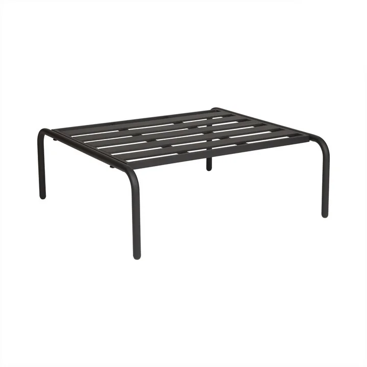 OYOY - Furi Outdoor Lounge Hocker, beige / schwarz