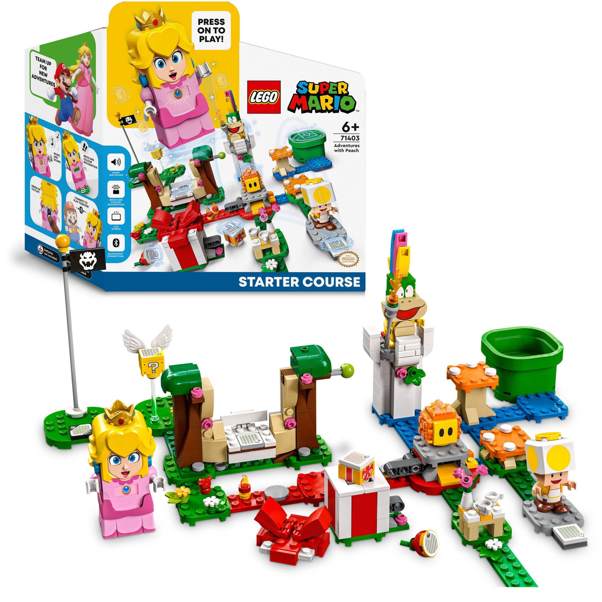 LEGO Konstruktionsspielzeug Super Mario Abenteuer mit Peach – Starterset