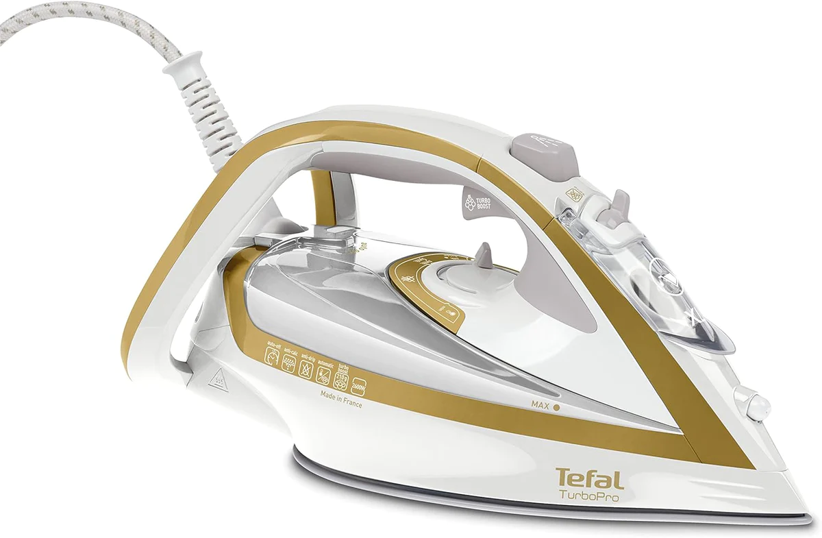 Fer à repasser vapeur de 0,30L 2600W or blanc Tefal