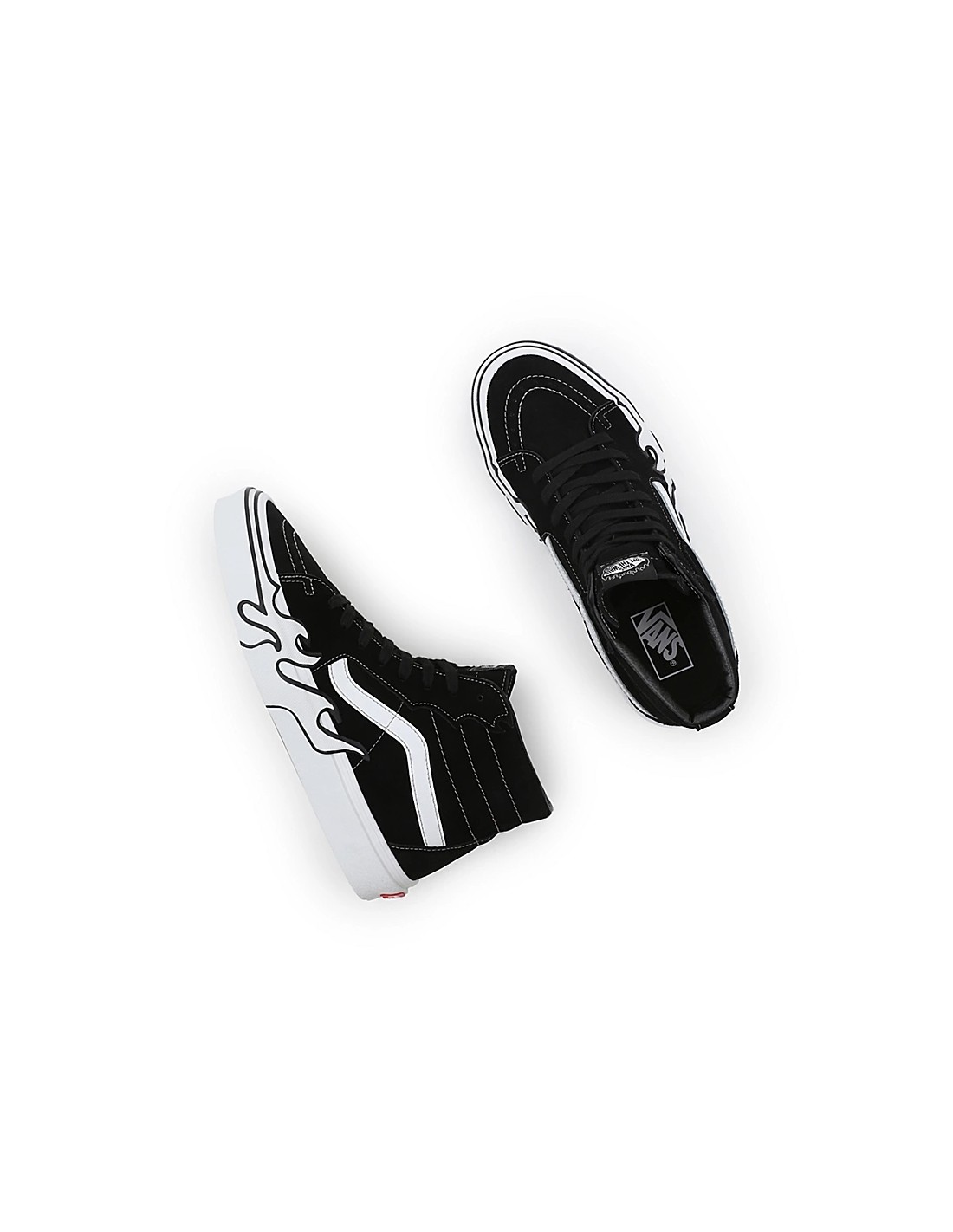 vans Sneakers montantes femme mixte ua sk8-hi flame suede noir