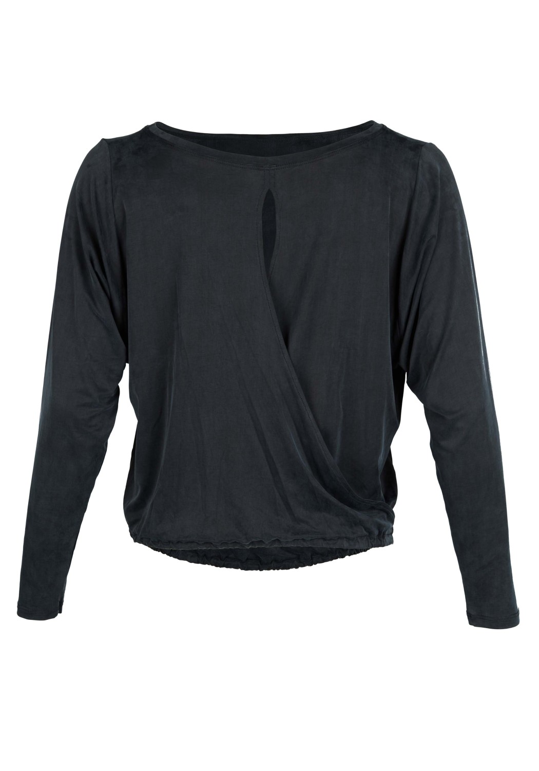 Moya Kala Langarmshirt Wrap Top Graphite
