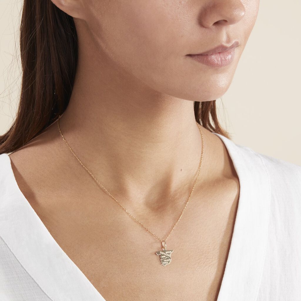 Pendentif Gaietana Espagne Or Jaune