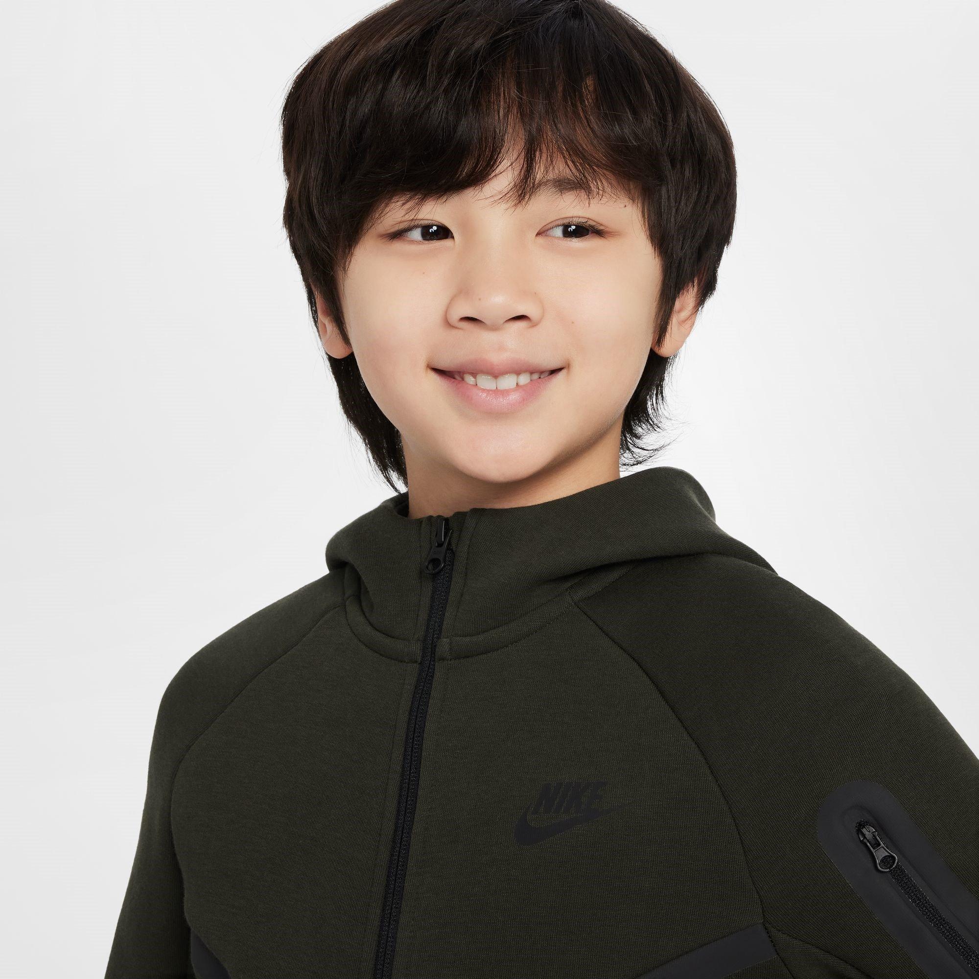 Nike Sportswear Tech Fleece Big Kids Full Zip Hoodie