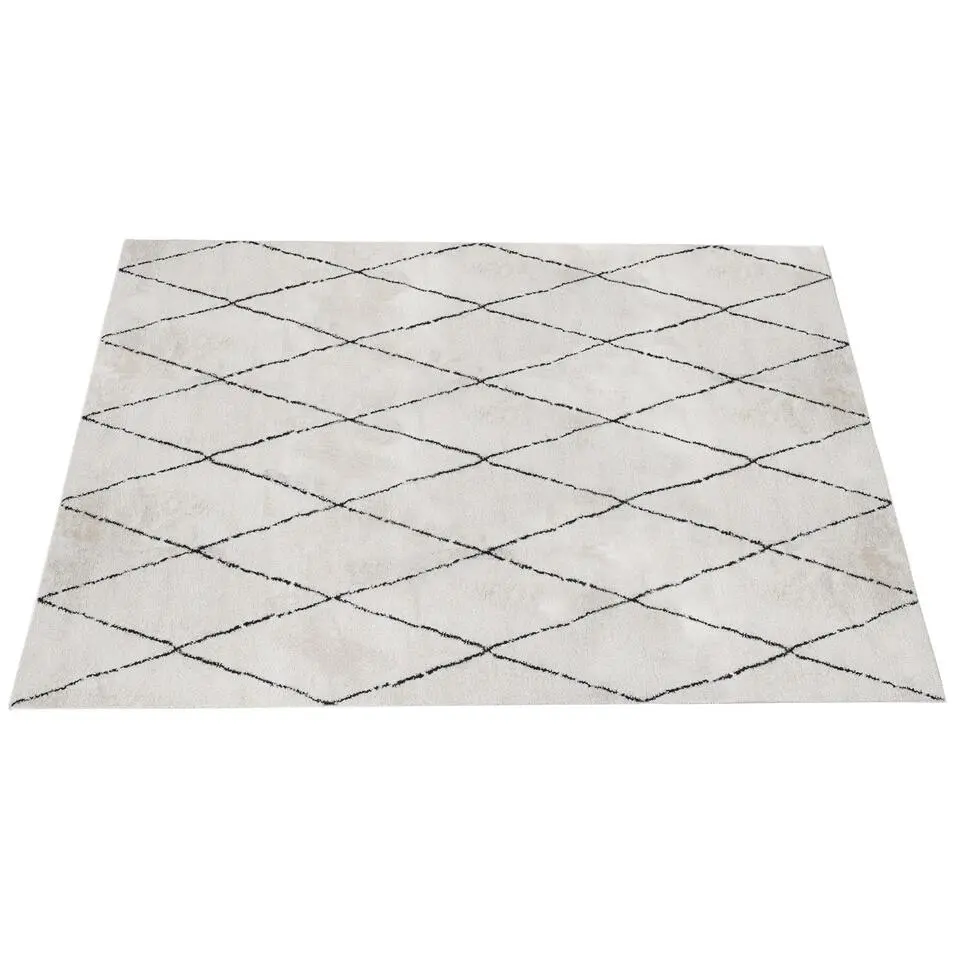 Dutch Lifestyle - Polyester - Vloerkleed - 300x200cm - Wit