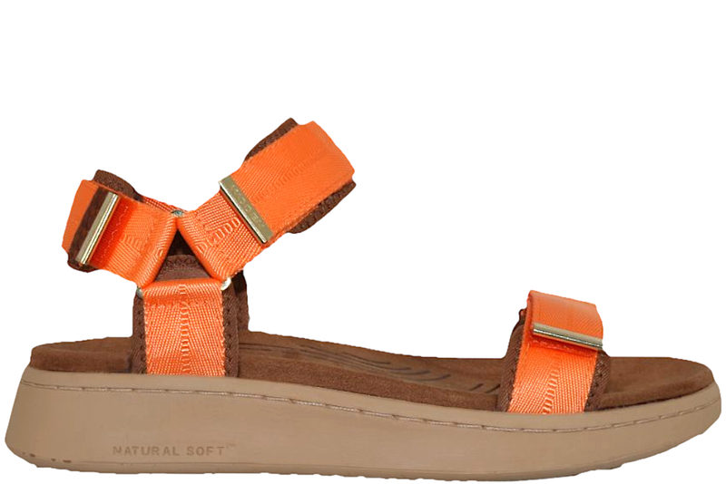WODEN LINE SANDAL I NEON ORANGE TEKSTIL