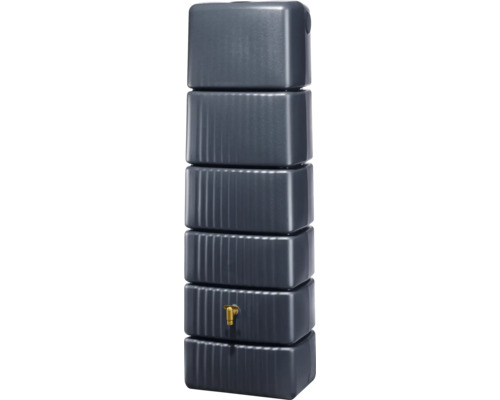 4rain Slimwall tank, 330 liter, grafietgrijs
