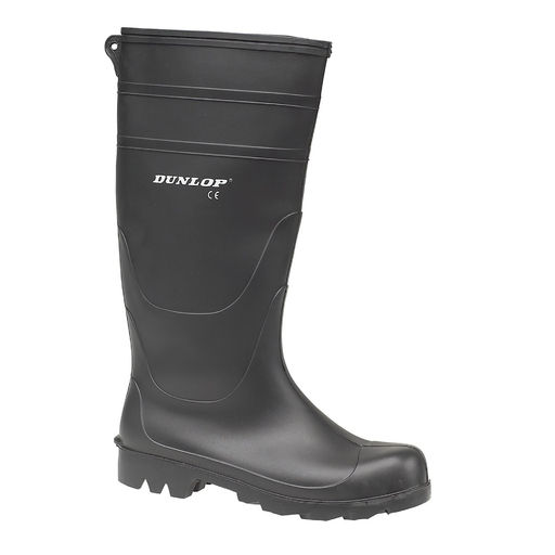 Botas de água estilo Wellington, modelo universal Dunlop em PVC.