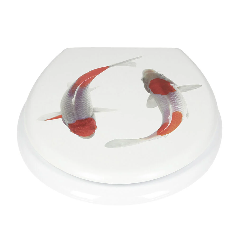 Abattant WC motif poisson