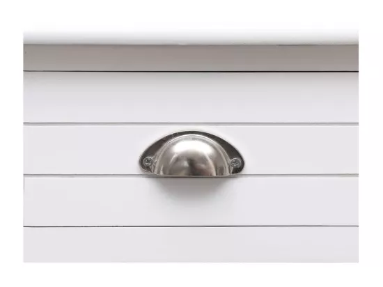 Buffet Blanc 108x45x76 cm Bois de Paulownia massif