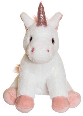 Teddykompaniet Kosedyr Enhjørning 25 cm, Hvit