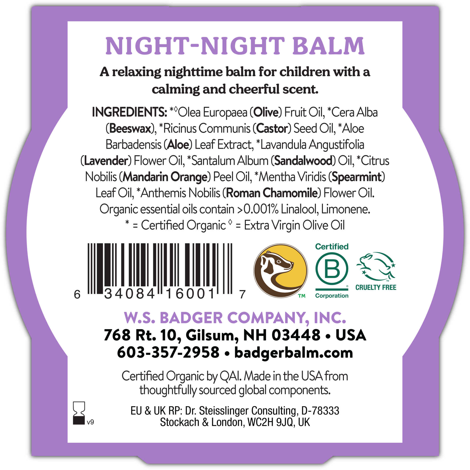 Badger Balm  Night Night Balm, 56 g
