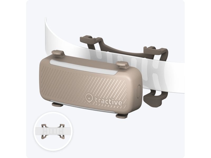 tractive GPS-Tracker DOG 6 Braun GPS Tracker für Hunde