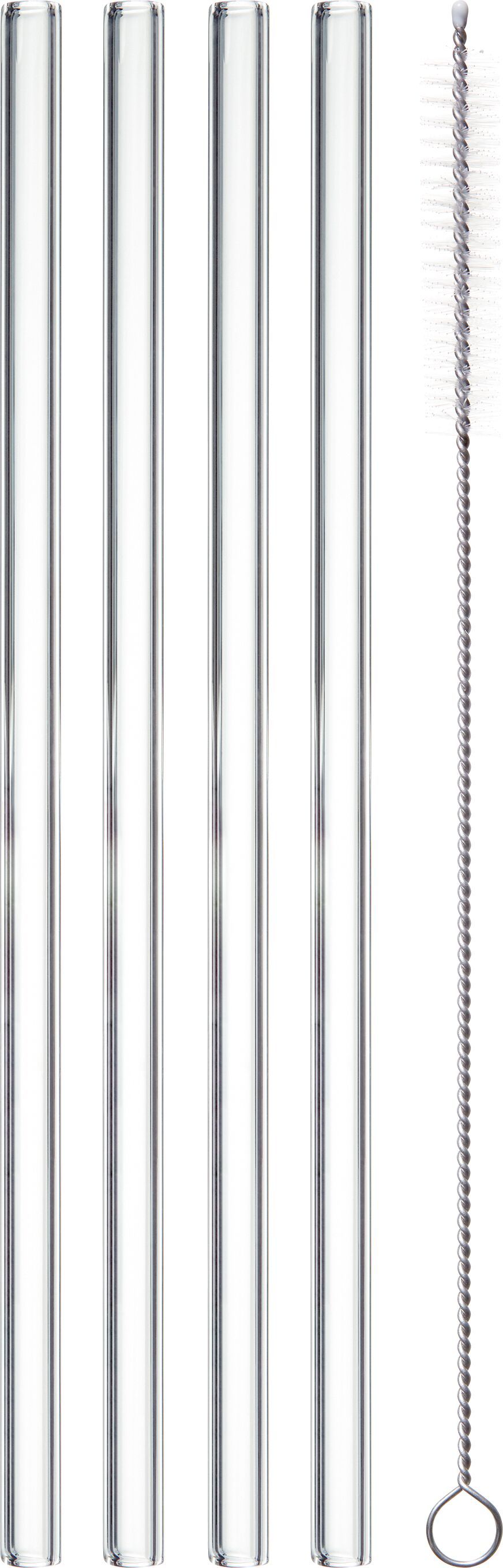 NUCCIA Trinkhalm-Set - Transparent / H: 20.0 cm
