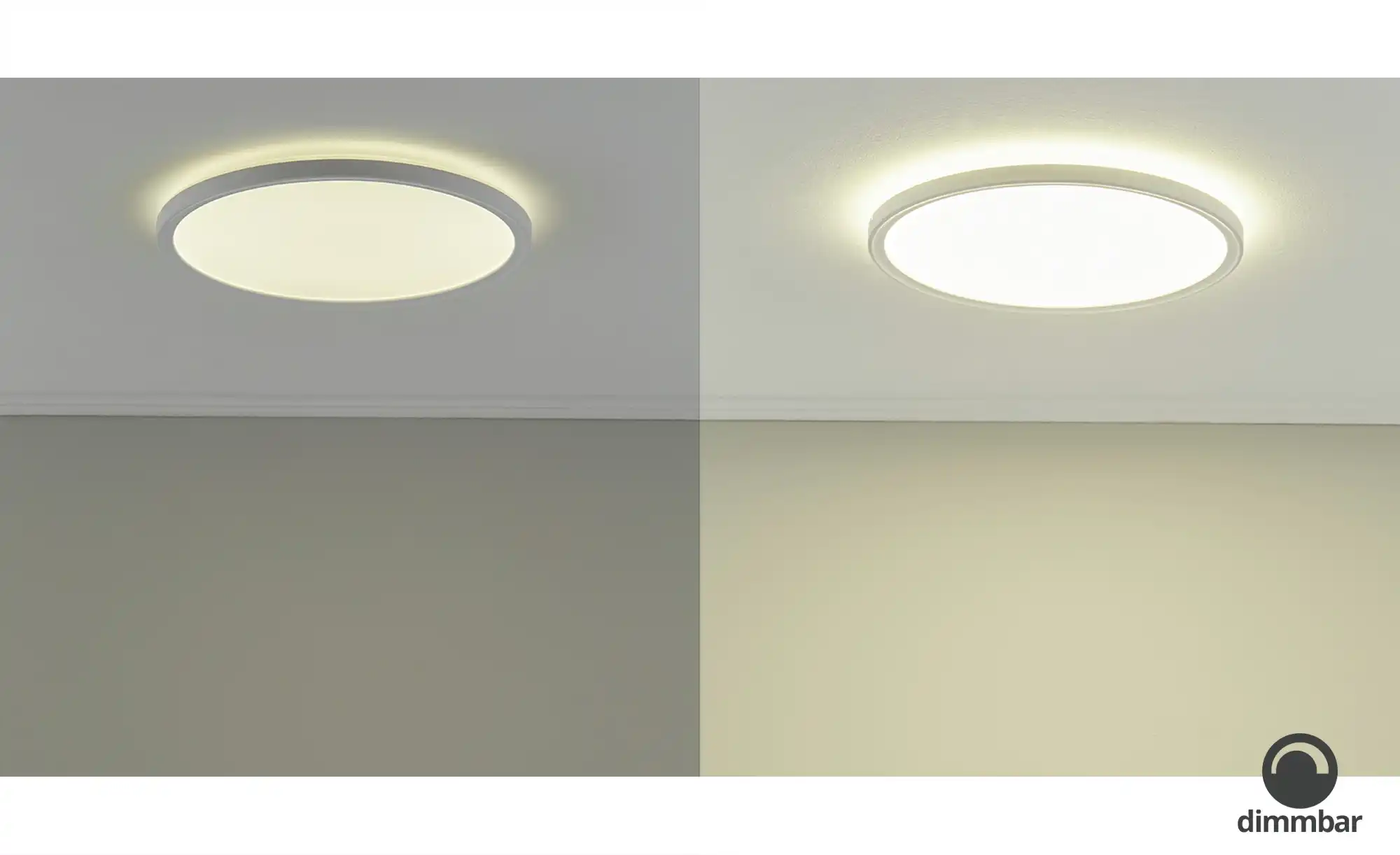 LED- Panel weiß rund, mit Hintergrundbeleuchtung
