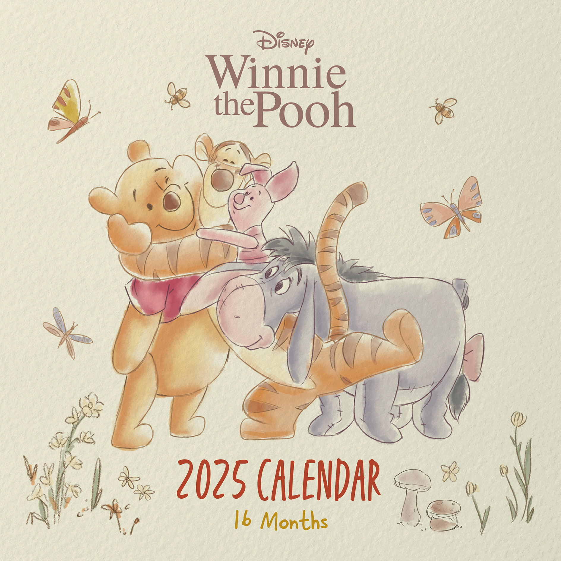 Broschürenkalender 2025 - mehrfarbig - Winnie the Pooh - 30x30 cm
