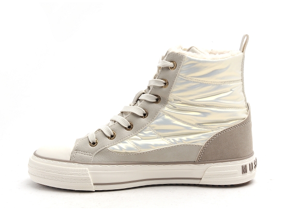 Mustang boots bottine plates femme 1410603 beige
