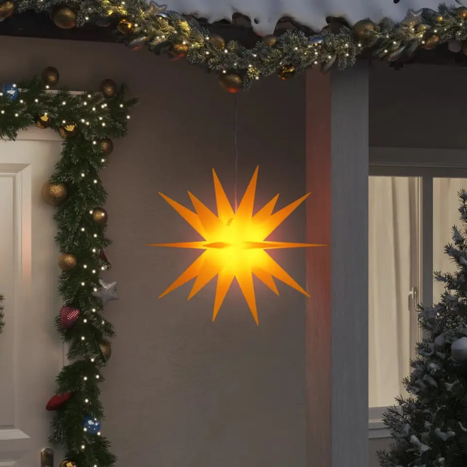 vidaXL - Kerstverlichting - Geel - 57 cm