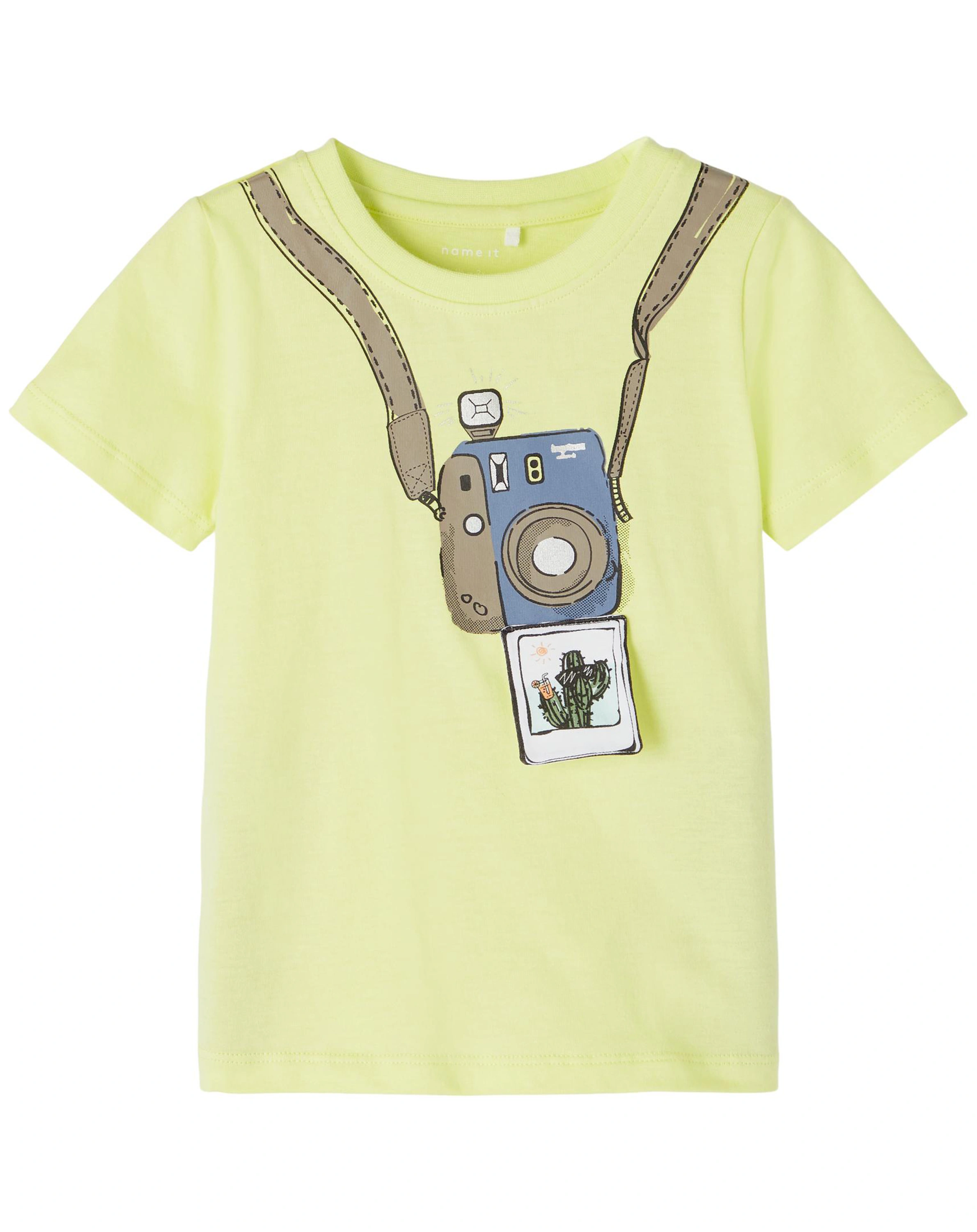 T-Shirt NMMHORVALD in sunny lime