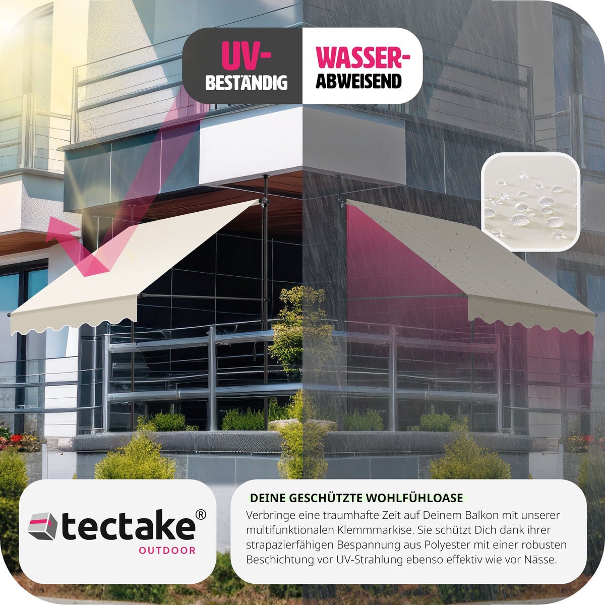 tectake klemluifel met handzwengel, eenvoudige montage