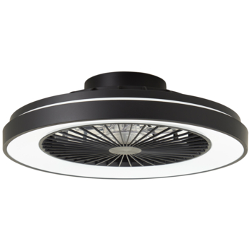 Brilliant plafondventilator Mazzaro met lamp en RGB functie 40W zwart