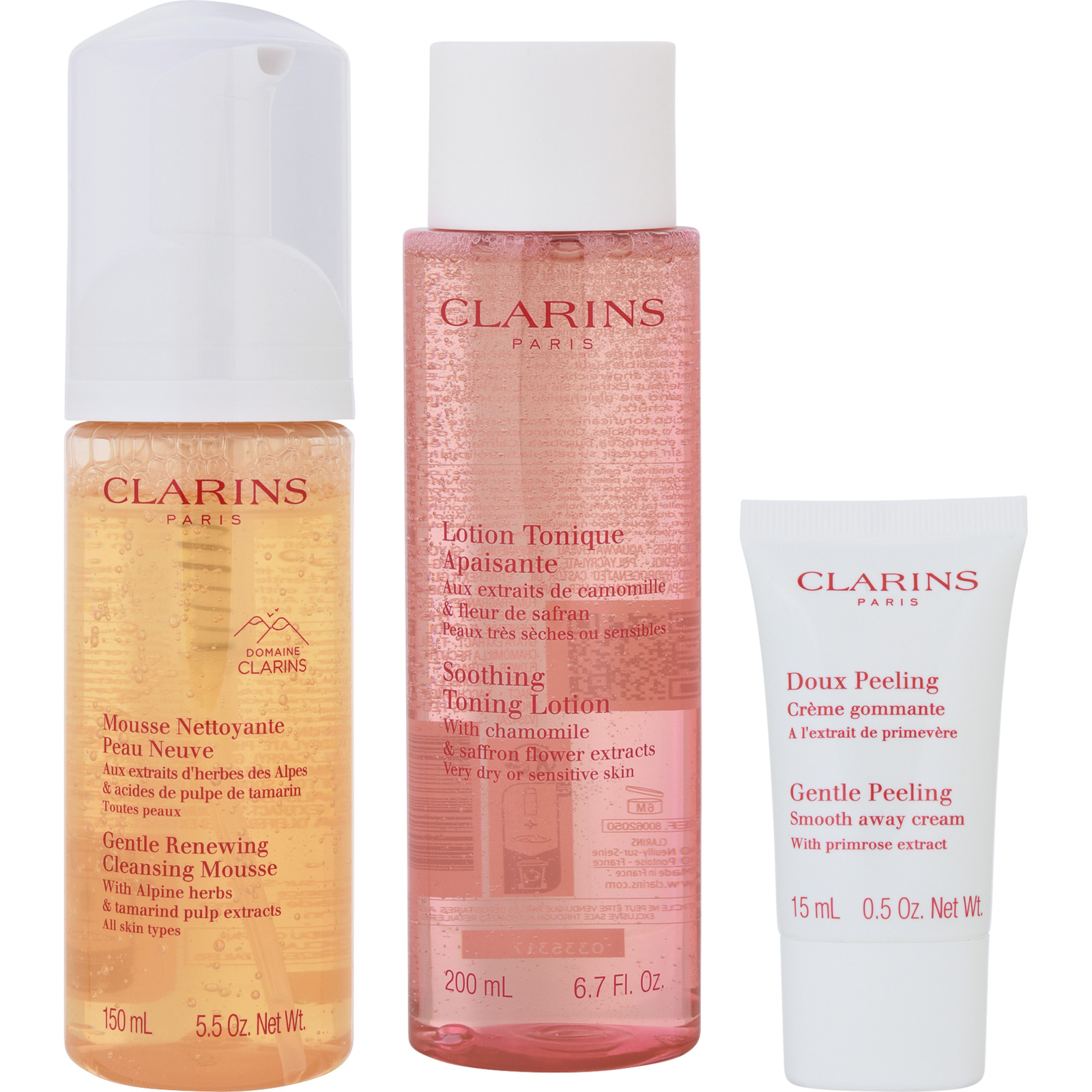 Clarins Cleansing Sensitive Skin Set